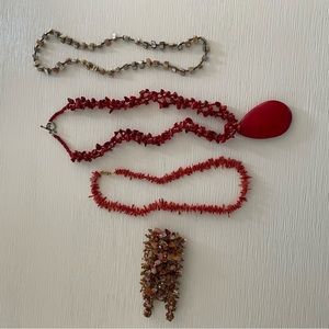 Coral necklaces